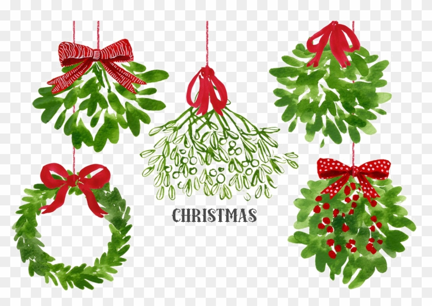 Christmas Holly Mistletoe PNG Clip-Art Image​  Gallery Yopriceville -  High-Quality Free Images and Transparent PNG Clipart