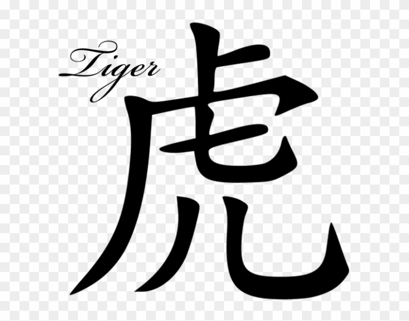 Chinese Signs Png - Year Of The Tiger Chinese Symbol, Transparent Png