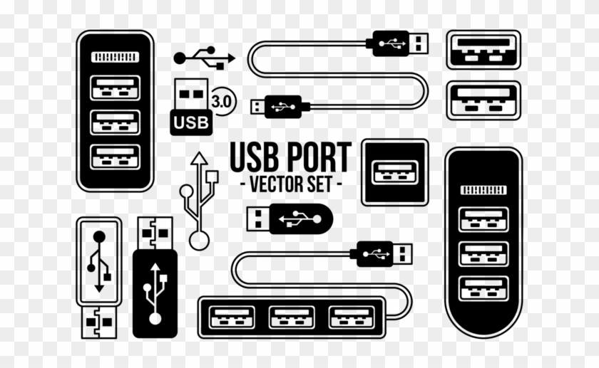 iconos-de-puerto-usb-vector-usb-plug-vector-png-transparent-png