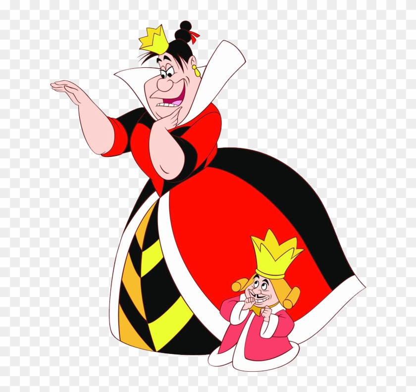 Hearts Cartoon Images - Animated Alice In Wonderland Queen, HD Png Download  - 661x742(#2537328) - PngFind