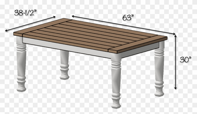 Dimensions - Farmhouse Kitchen Table Dimensions, HD Png Download