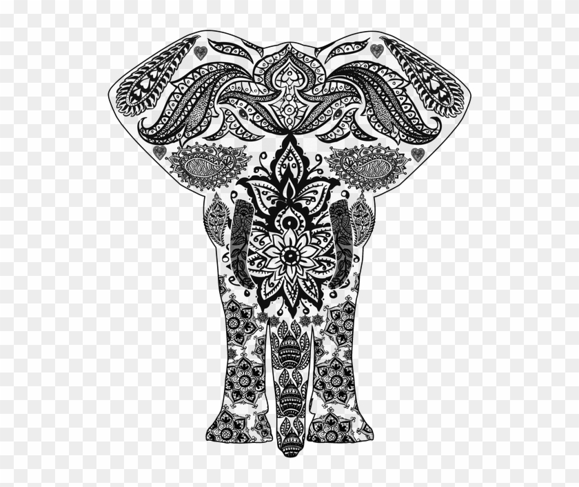 Vector Elephant Mandala - Dibujos Para Colorear Adultos - Free Transparent  PNG Download - PNGkey