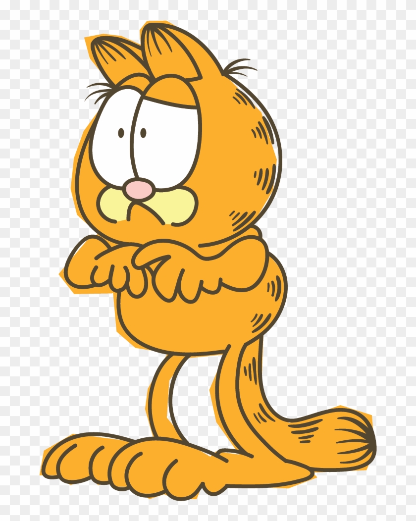 Garfield Line Messaging Sticker - Confused Garfield, HD Png Download ...