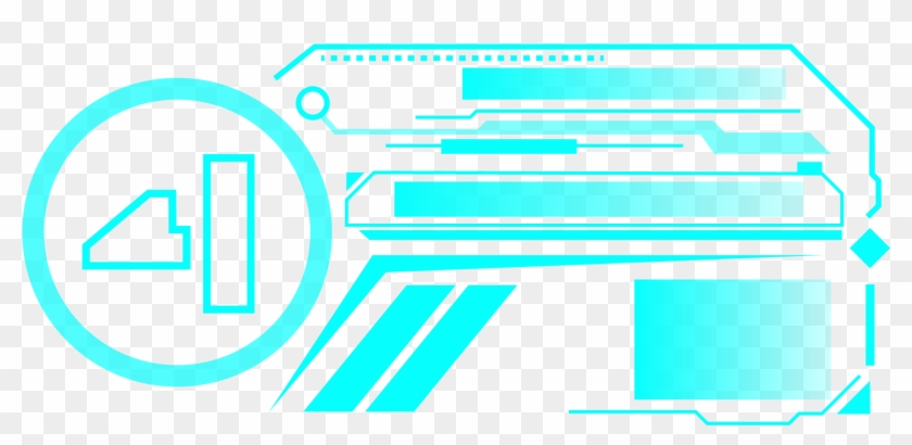 Technological Sense Bright Blue Gradient Transparent - Parallel, HD Png
