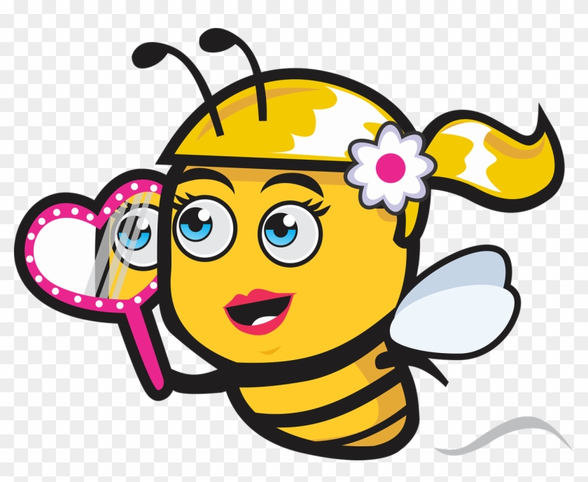 Bee Icon Logo Cartoon Beautiful Png Image - Female Bee, Transparent Png -  1280x988(#2574293) - PngFind