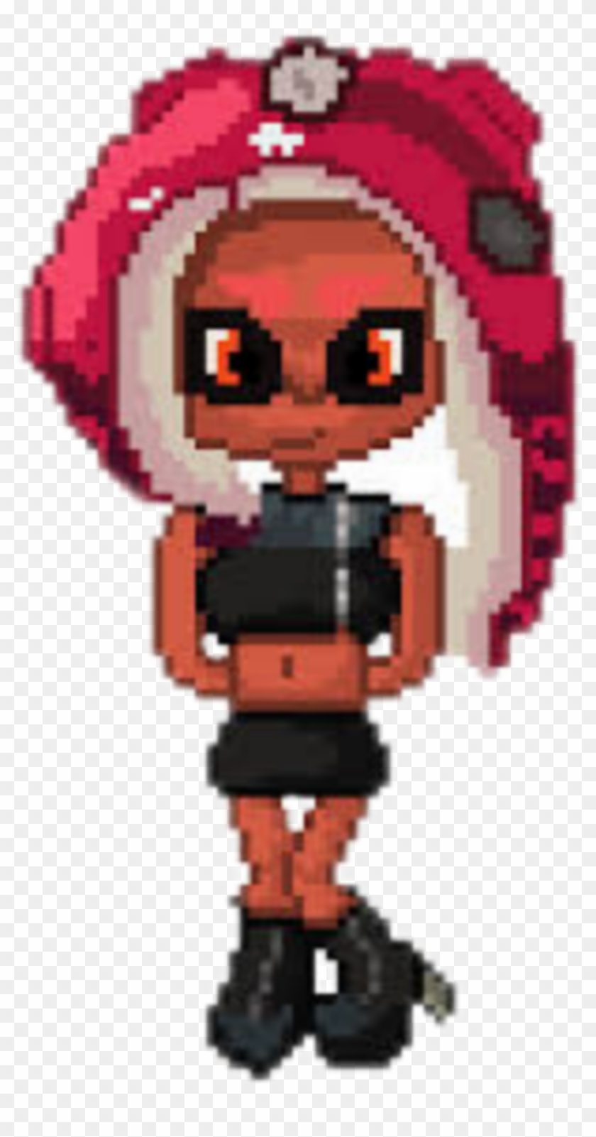 Octoling Splatoon Agent Pixel Splatoon Octolinggirl - Cartoon, HD Png ...