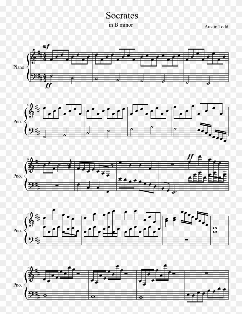 Socrates Sheet Music Composed By Austin Todd 1 Of 2 Fairy Tail