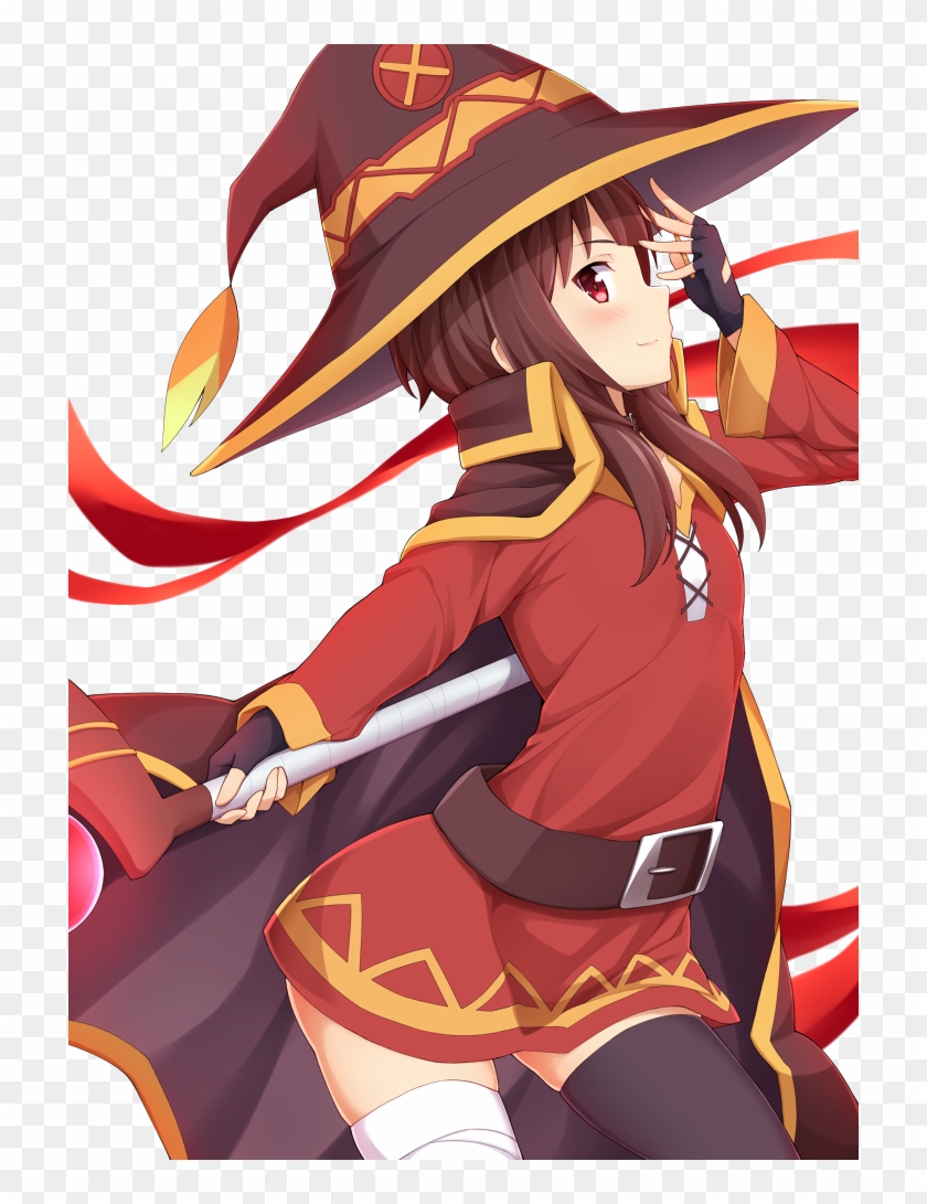 Curtido Curtir Compartilhar - Kono Subarashii Sekai Ni Shukufuku Wo Megumin  Render, HD Png Download - 716x1011(#263489) - PngFind