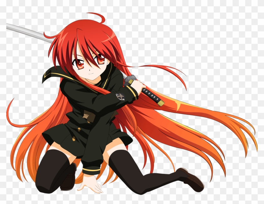 Anime Girl With Red Hair And Blue Eyes Clipart Images - Shana De Shakugan  No Shana, HD Png Download - 2000x1457(#2606301) - PngFind