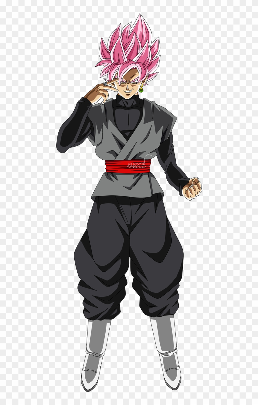 Goku Black de Perfil, black Son Goku standing transparent