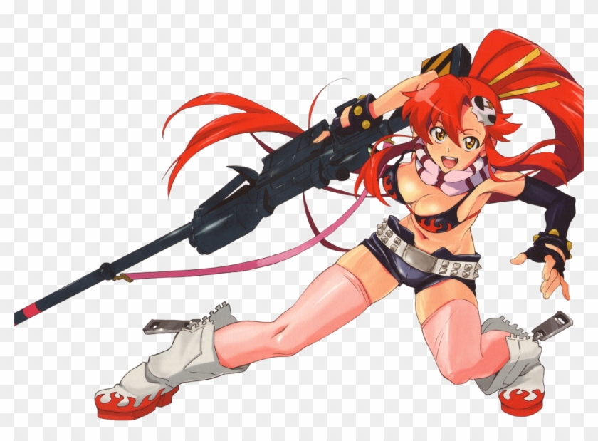 Yoko Littner Barrett M82 Sniper Rifle Anti-Spiral Lordgenome Kamina Gunmen  Sexy Anime Manga Printed Eco Leather Car Tag Wrist/Palm Lanyard Strap  Keychain | Jalapenos Decals