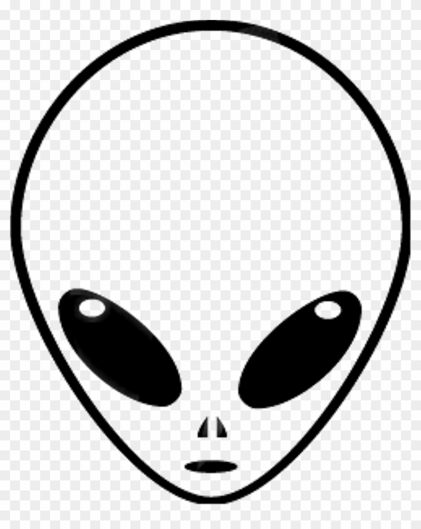 Tumblr Alien Drawing Et Sticker Transparent Background - Cartoon Alien  Head, HD Png Download - 1024x1240(#2627707) - PngFind