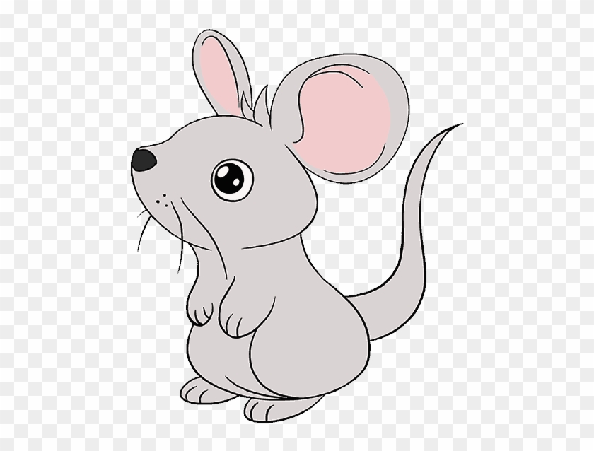 How To Draw A Mouse - Cute Mouse Drawing Simple, HD Png Download