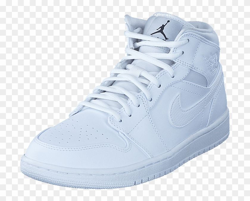 Nike Air Jordan 1 Mid Shoe White Black 