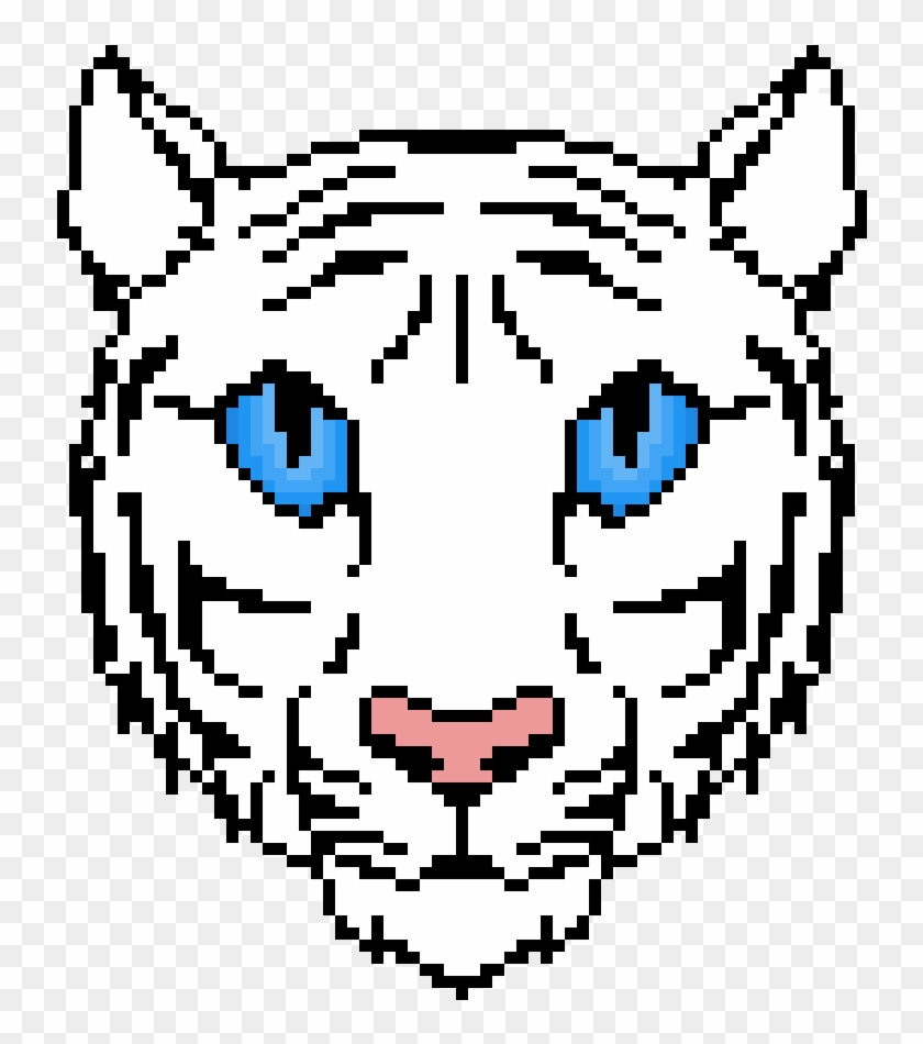 White Tiger Head - Cartoon, HD Png Download - 1111x1111(#2640540) - PngFind