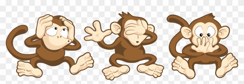 Free Download Body Language Clipart  Hear Speak See No Evil Monkey, HD