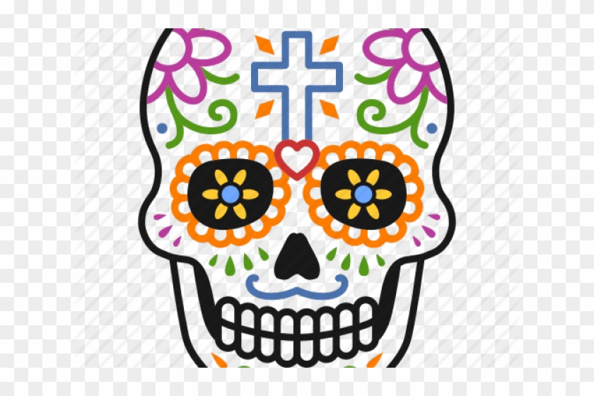 Skull Clipart Day The Dead Skull Decorated Hd Png Download
