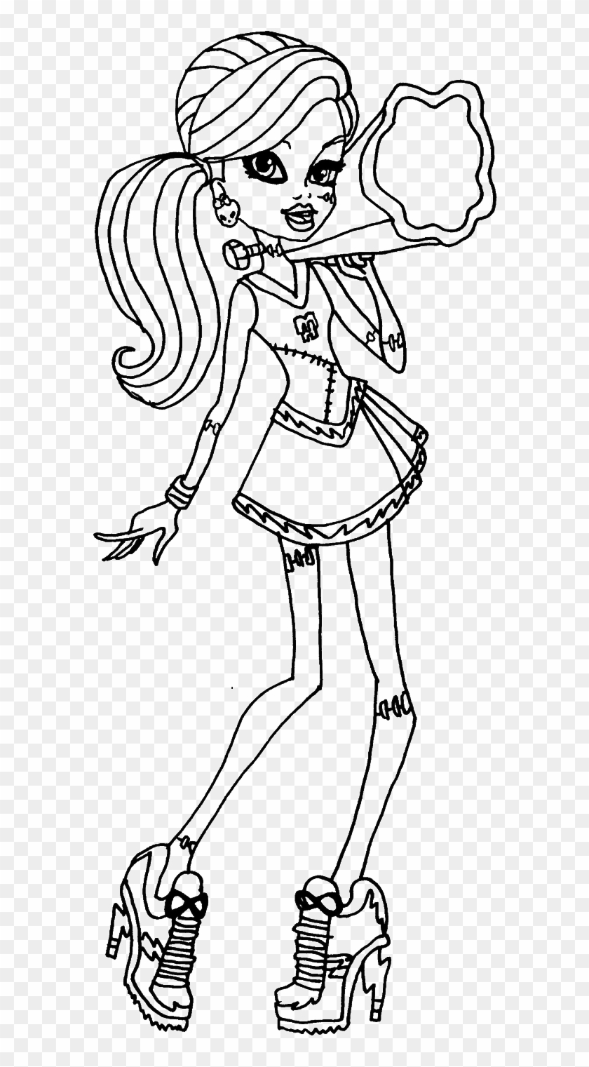 monster high frankie coloring pages