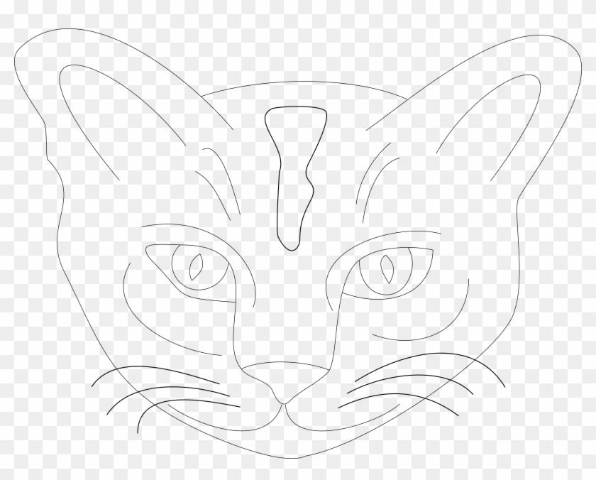 This Free Icons Png Design Of Graphite Cat - Line Art, Transparent Png ...