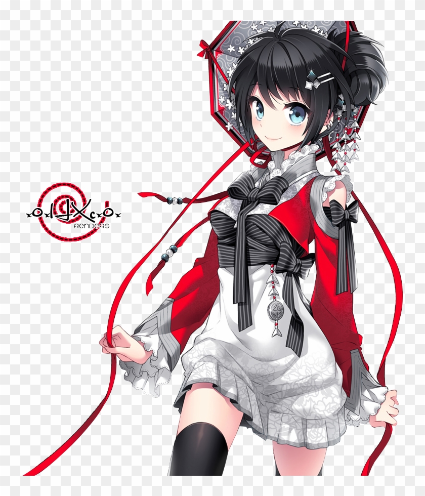 Anime Transparent Badass Girl With Short Black Hair Hd Png