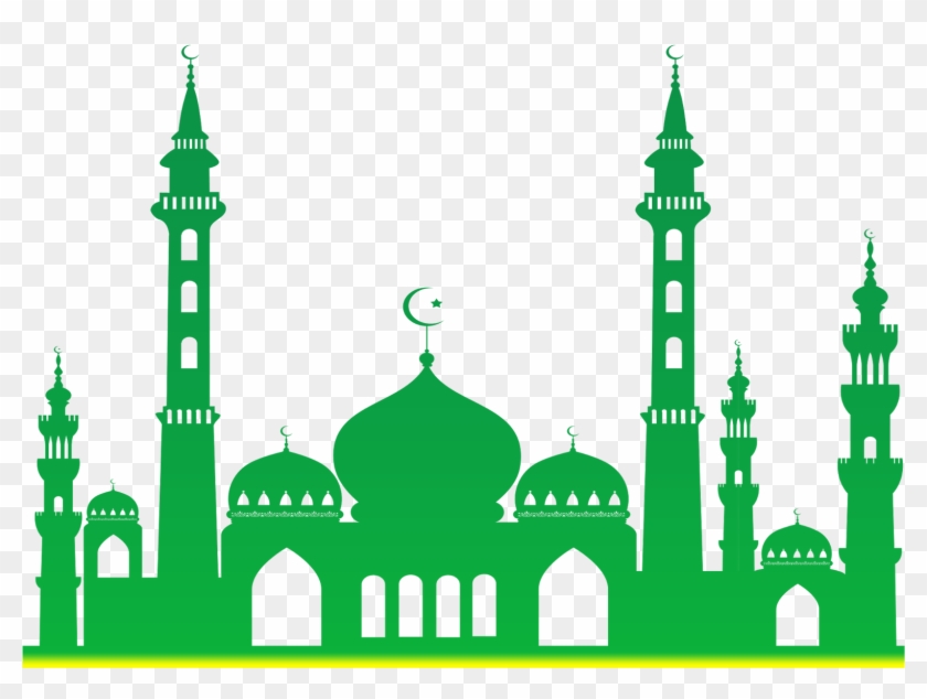 Mosque Green Png - Mosque Png, Transparent Png - 1563x1149(#278723