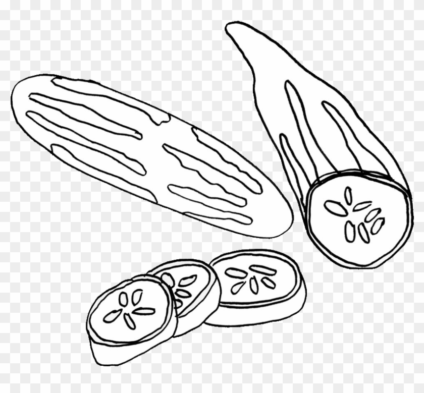 Cucumber Cliparts Coloring Pages Images Cucumber Coloring Cucumber Png Black And White Transparent Png 1280x720 279392 Pngfind
