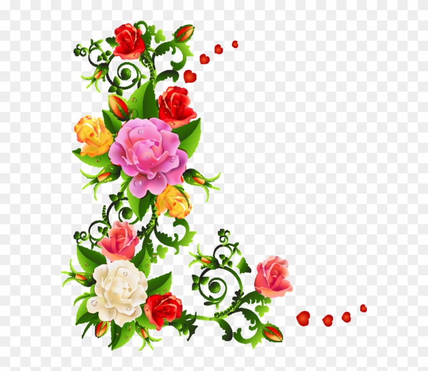 Corners, Corners, Edges - Flower Corner Border Design, HD Png Download