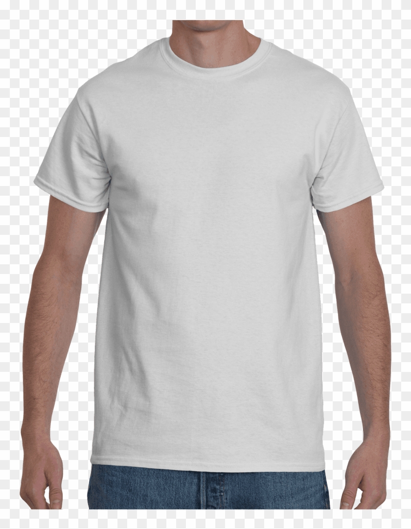 Download Mockup Tool - White Gildan Shirt Mockup, HD Png Download ...