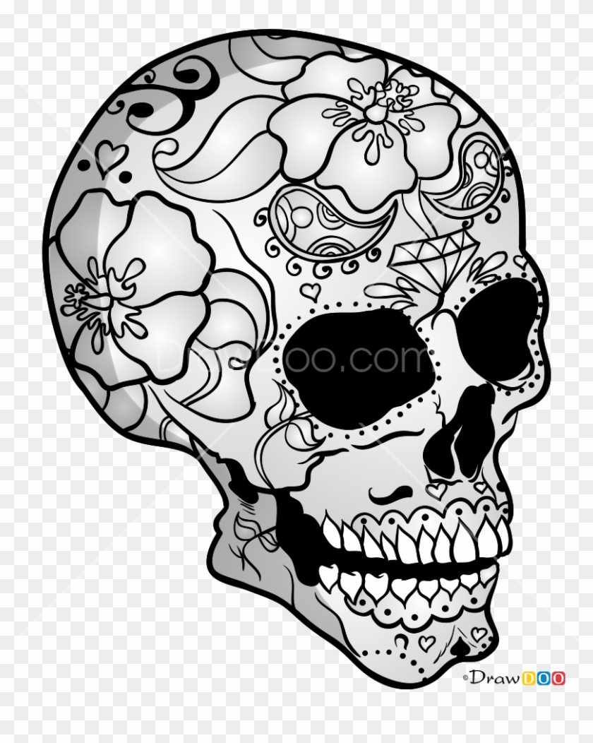 Human Skull With Bandana As Face Mask In Sketch Style Isolated On White  Background Stock Illustration  Download Image Now  iStock