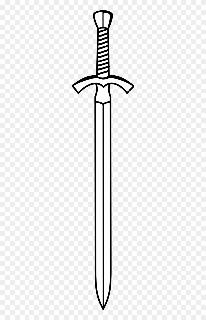 Sword Clipart Black And White - Knight Sword Clipart, HD Png Download