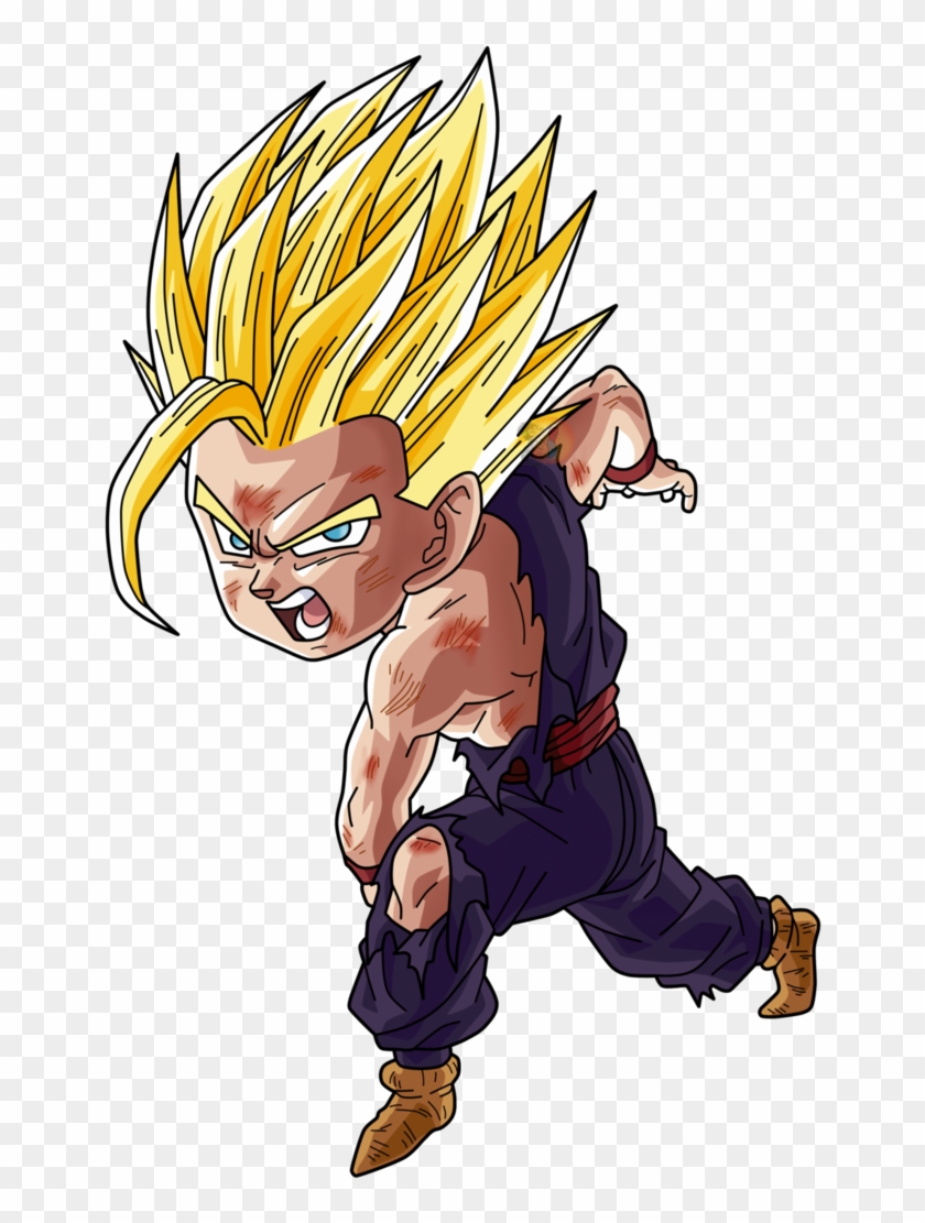 Gohan Drawing Chibi Dragon Ball Z Chibi Gohan Hd Png Download 749x1066 2742258 Pngfind