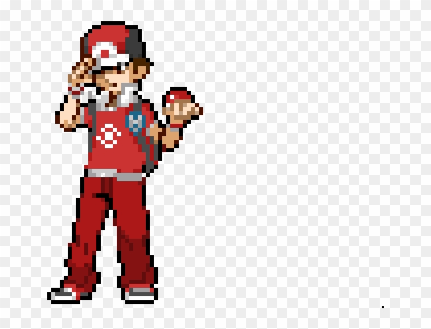 Pokemon Trainer Red from the original Pokemon games sprite is from