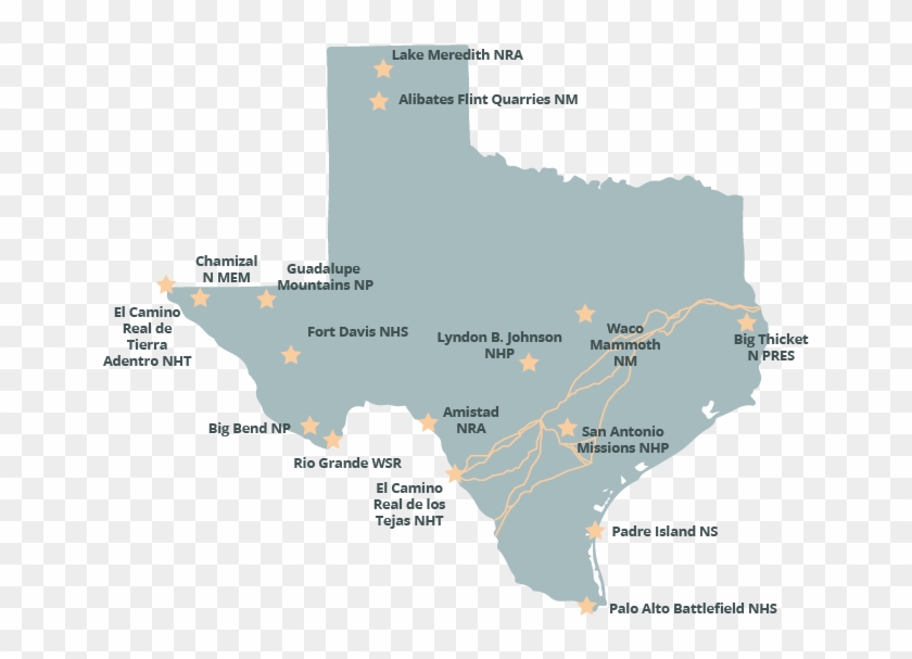 national parks in texas map Texas National Parks The Parks Texas Pbs Lake Meredith Texas Map national parks in texas map