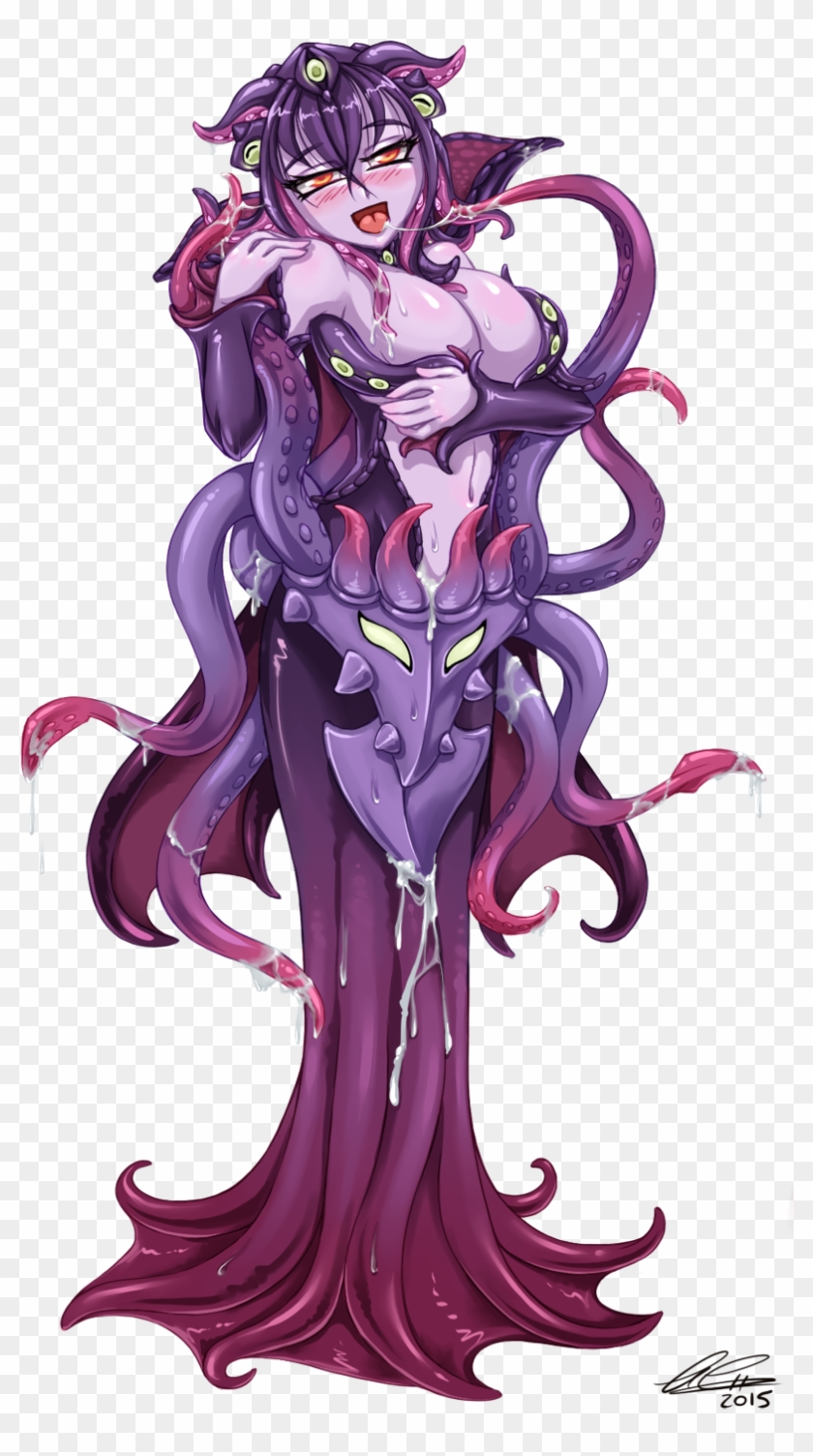 Anime Tentacle Png - Mindflayer Monster Girl, Transparent Png, 841x1509, pn...