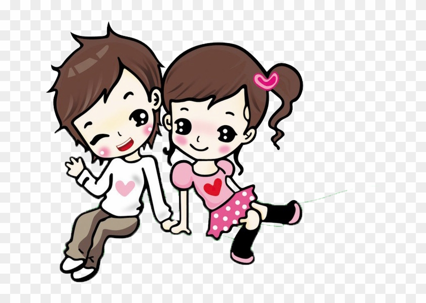Cartoon Animation Love Together Cute Transprent Png - Cute Love Couple  Cartoon, Transparent Png - 800x830(#2760990) - PngFind
