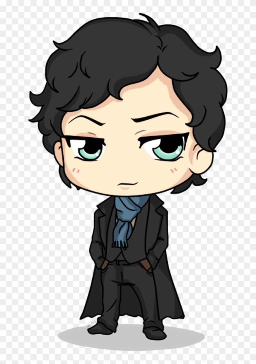 By Mibu No Benedict Cumberbatch Sherlock Holmes Cartoon Hd Png Download 900x1260 Pngfind
