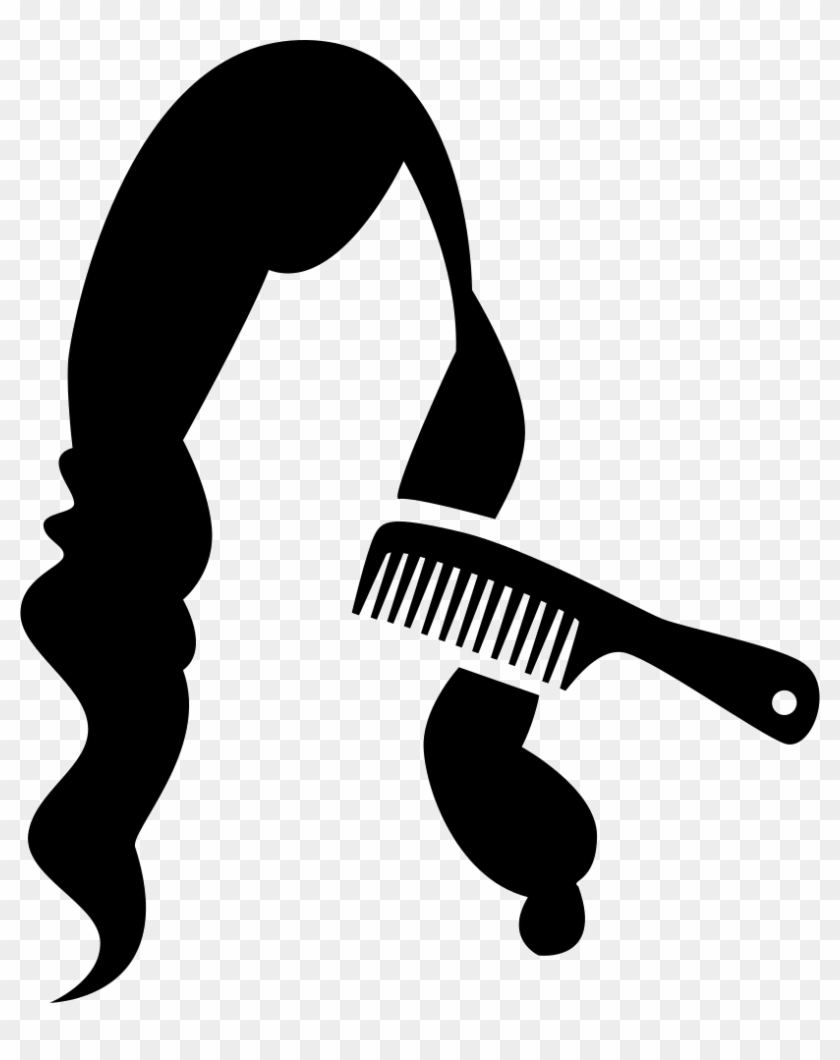 Comb Svg Hair Icon - Long Hair Icon Png, Transparent Png -  814x980(#2792193) - PngFind