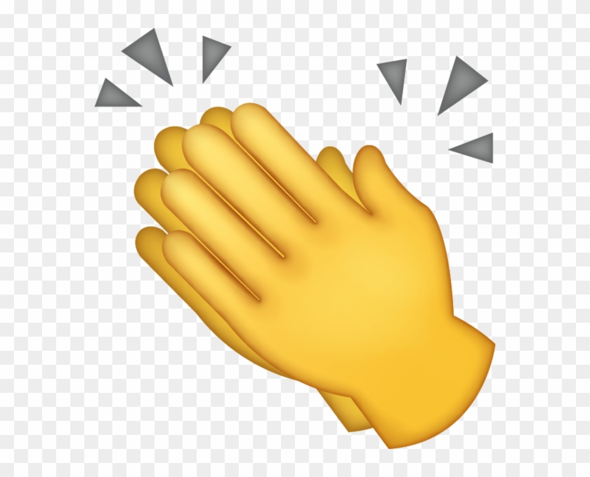 Clapping Hands Emoji, HD Png Download - 572x600(#287868) - PngFind