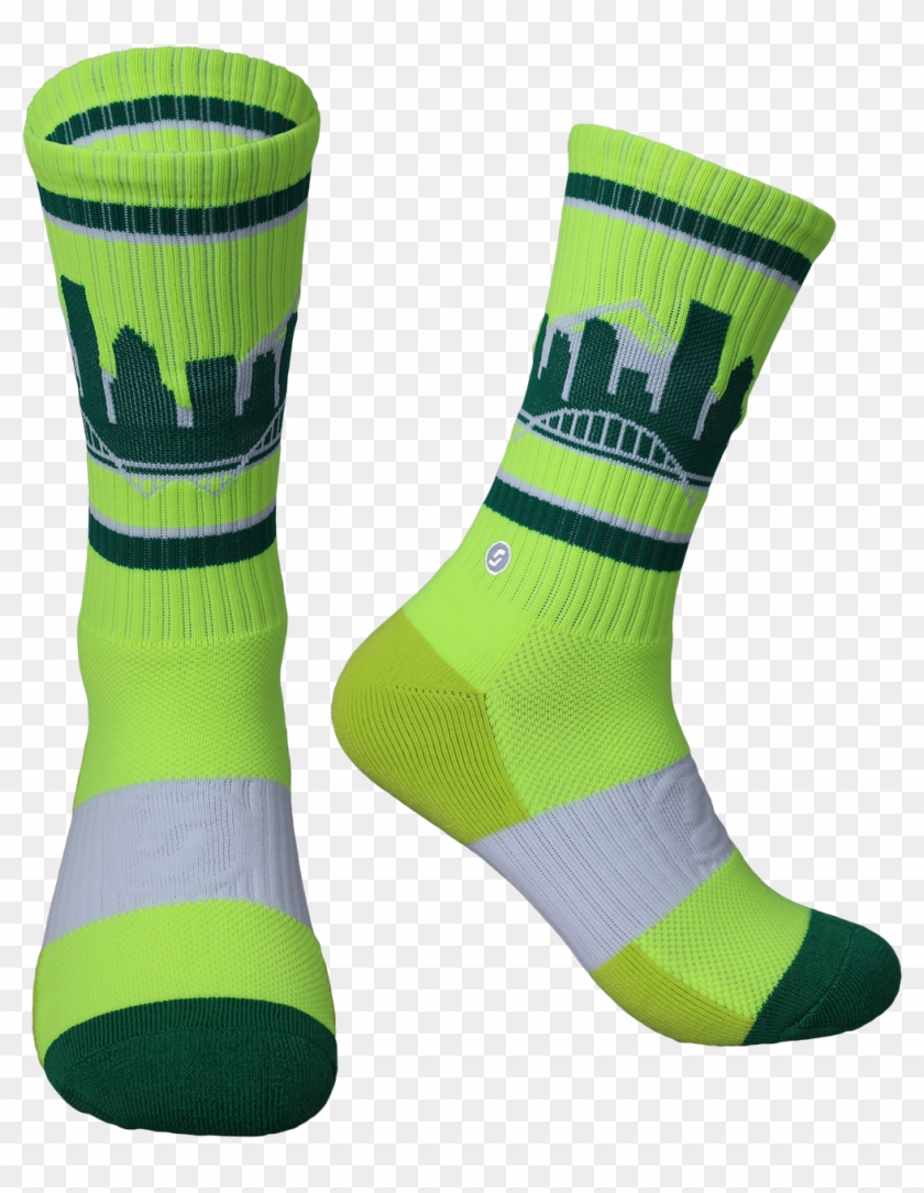 Portland Skyline - Neon - Sock, HD Png Download - 2160x1440(#2810497 ...