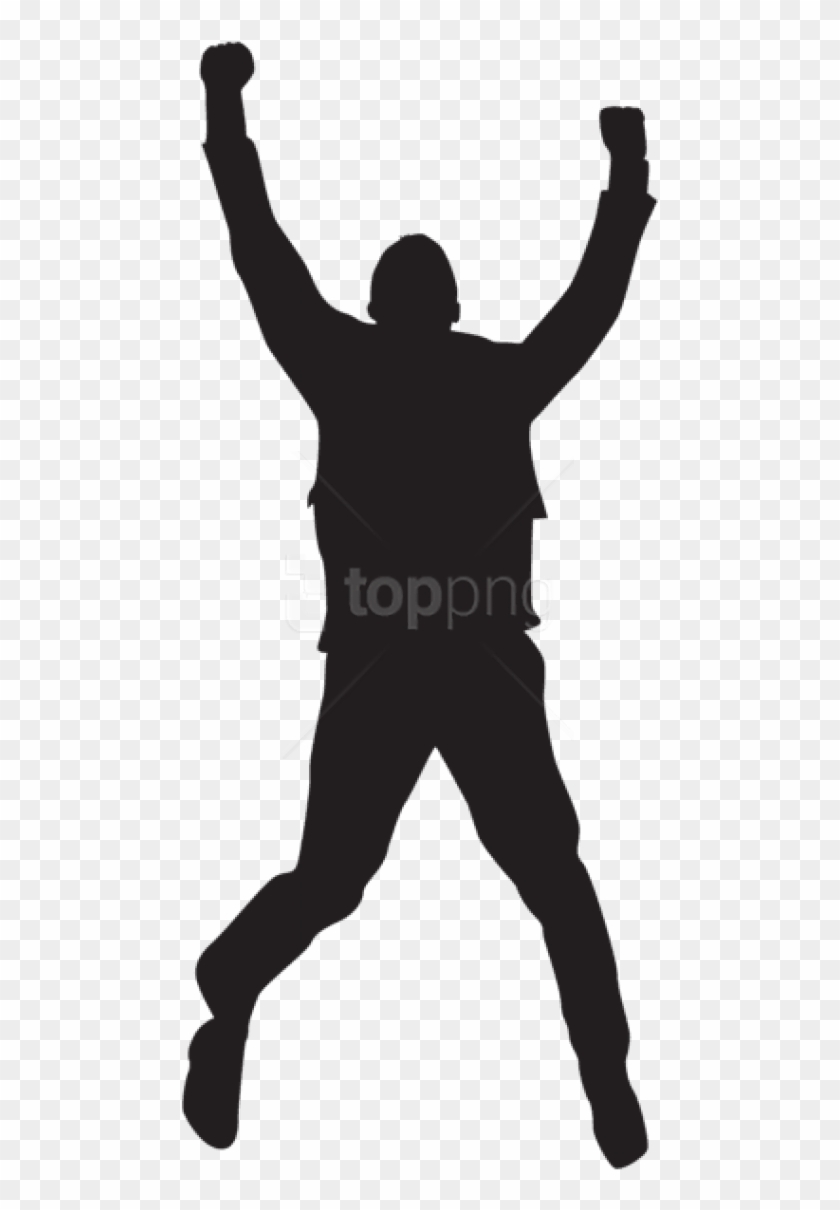 person jumping silhouette
