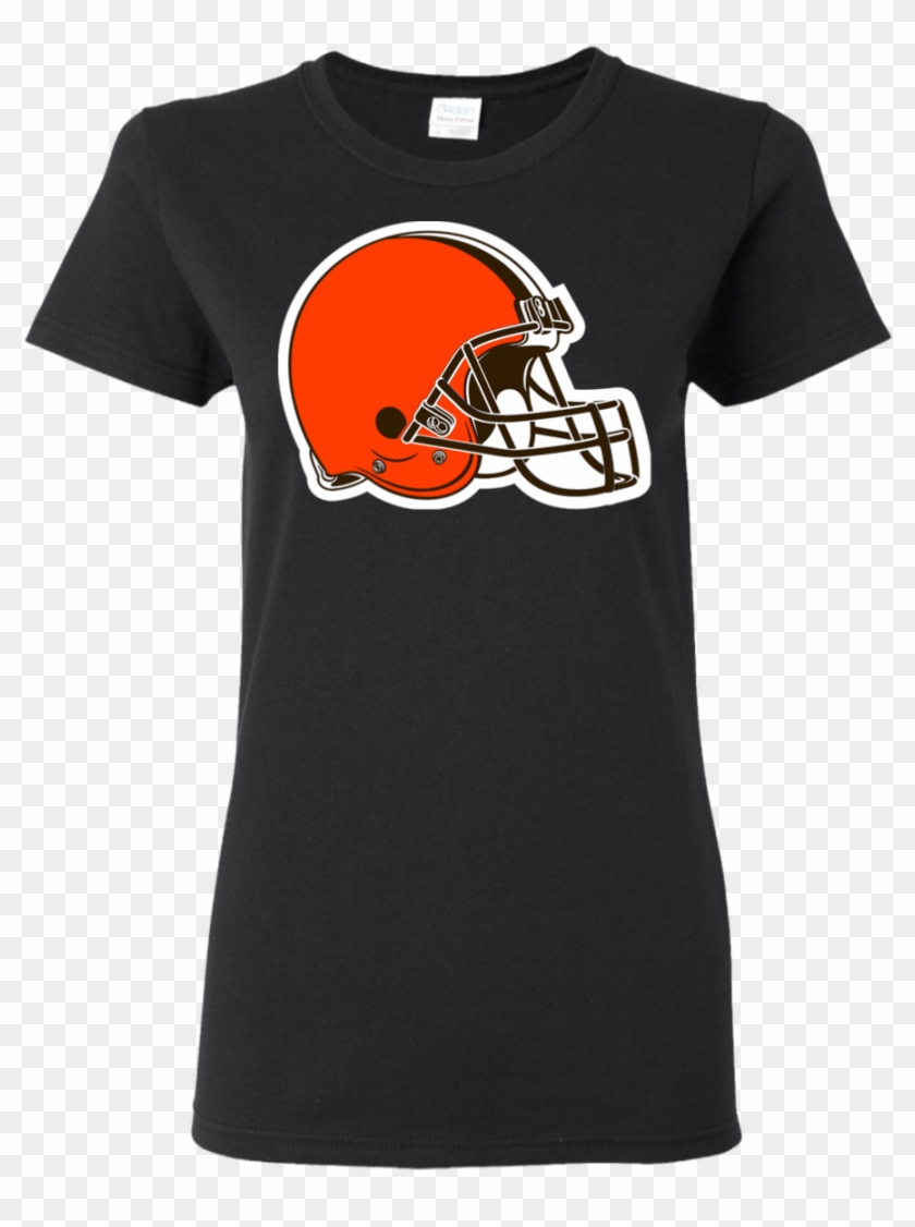 Cleveland Browns Helmet Logo Ladies' T-shirt - Helmet, HD Png Download ...