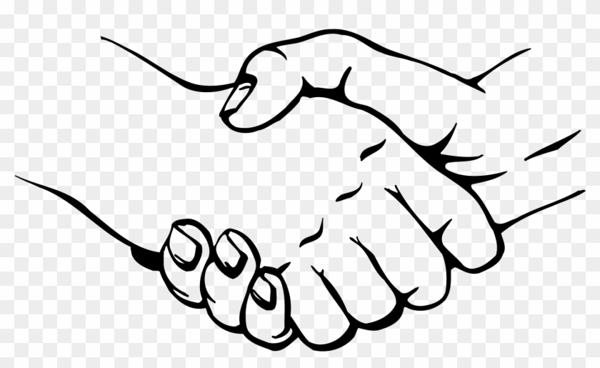 Handshake Png Download Gambar  Berjabat Tangan Hitam  