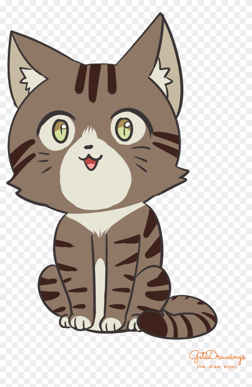 How To Draw A Cute Cartoon Cat - Cartoon, HD Png Download - 2480x3507