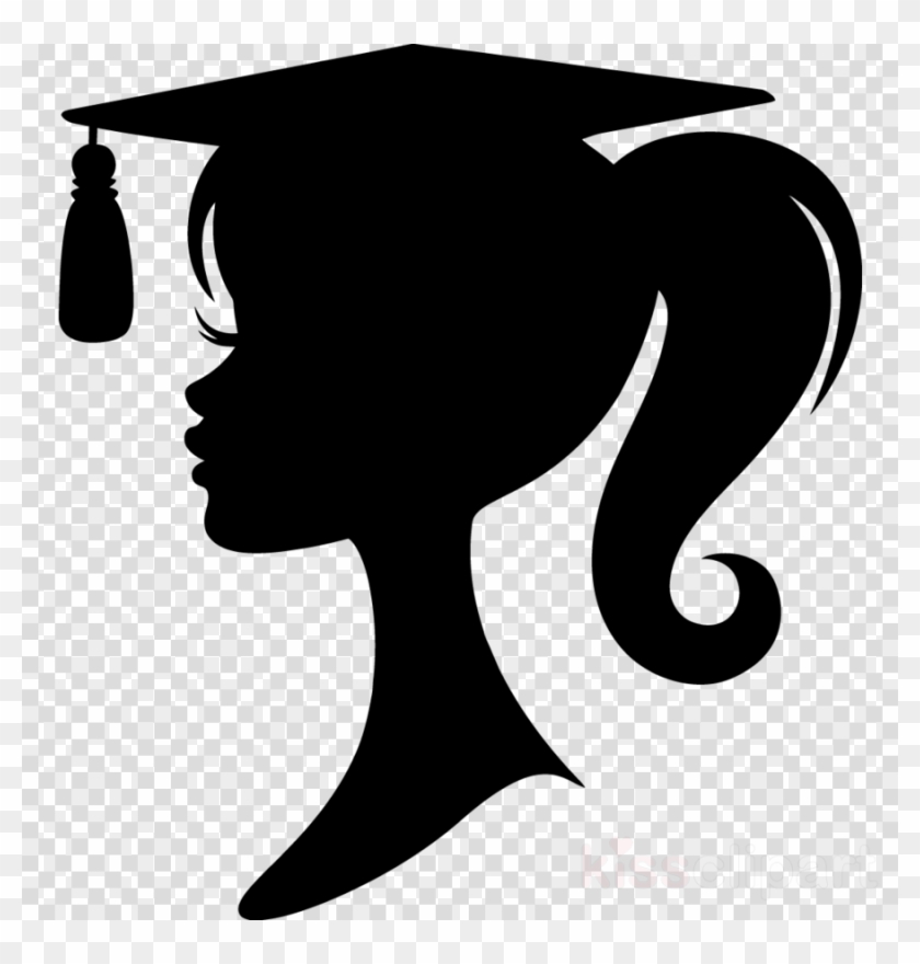 Download Barbie Logo Silhouette At Getdrawings Graduation Silhouette Girl Hd Png Download 900x900 2826412 Pngfind