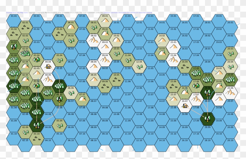 Hex Tabletop Social Png Transparent Svg Hex Grid Rpg - Motif, Png ...