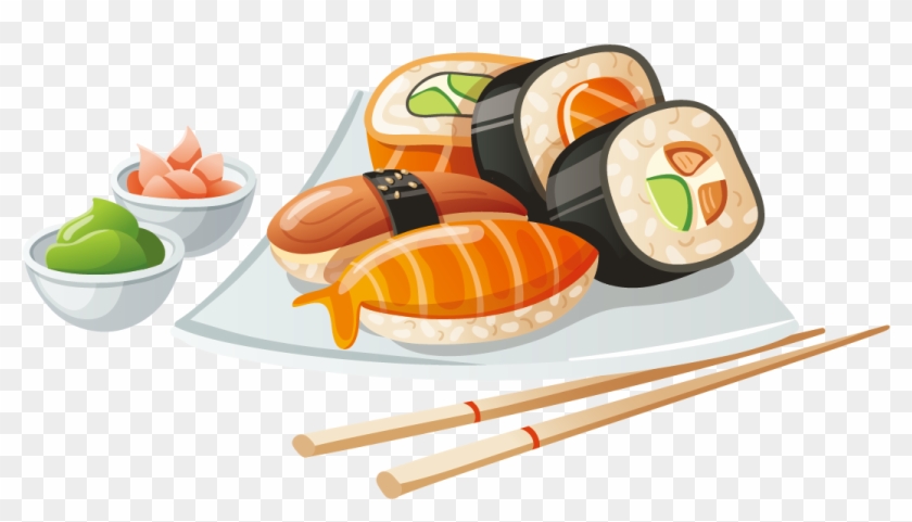 Breakfast Fast Food Drawing - Sushi Happy Hour Png, Transparent Png ...