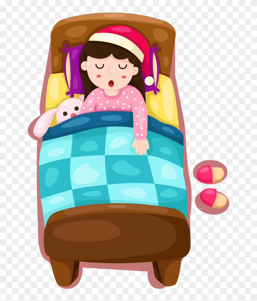 Bed Vector Cartoon Girl - Go To Bed Cartoon, HD Png Download -  1000x1000(#2851773) - PngFind