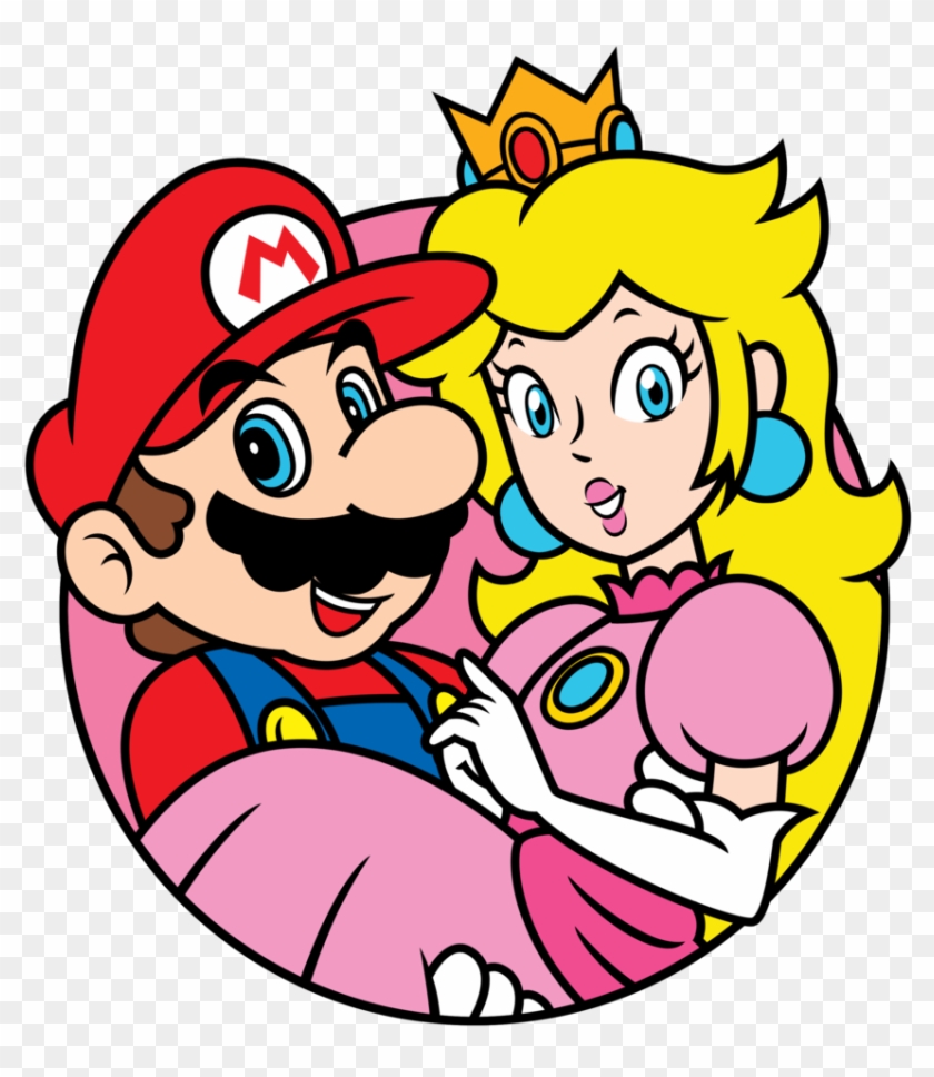 picture Mario X Peach Art mario and peach 2d hd png download