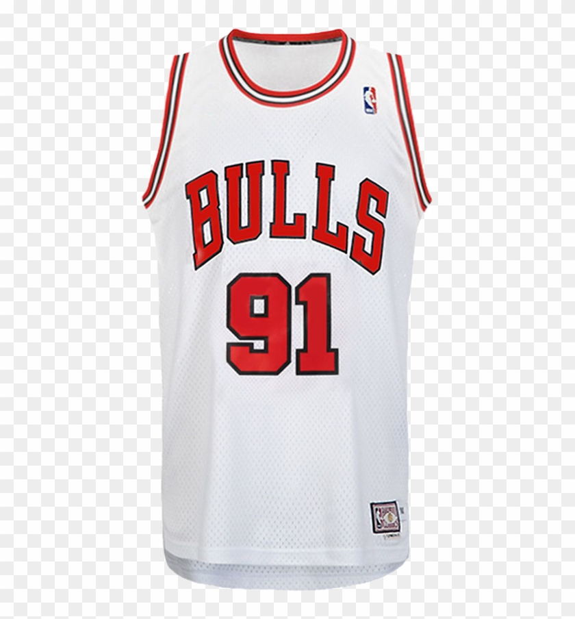 white and red chicago bulls jersey