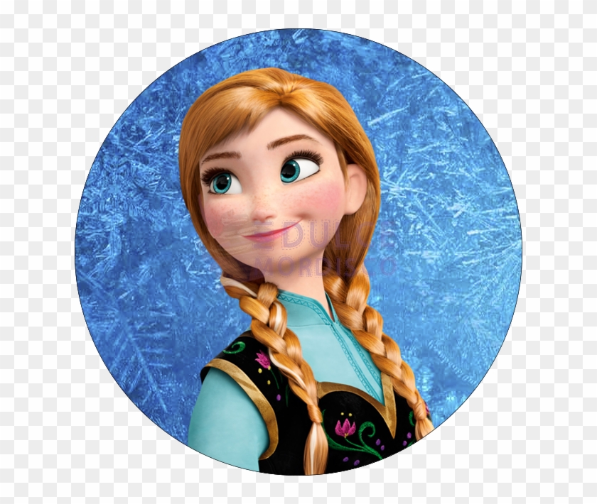 Elizabeth Lail, Anna, Elsa, Brown Hair Png Image With - Frozen Anna Circle,  Transparent Png - 630x630(#2879979) - PngFind
